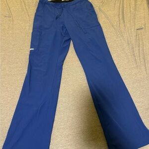 Blue Drawstring Scrub Pants Skechers